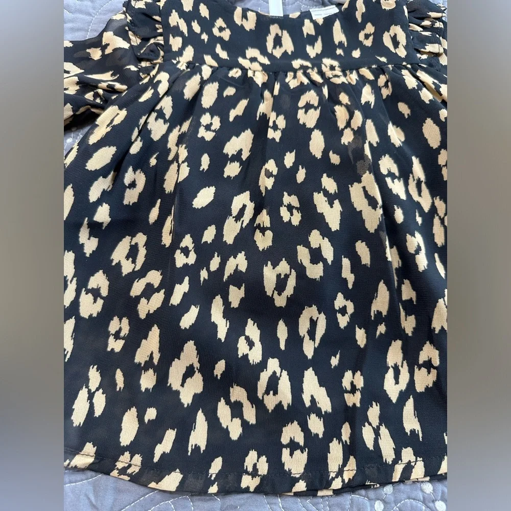 Carters Baby Girl Leopard Print 2 Piece Dress Set NWT Size 3 Months
